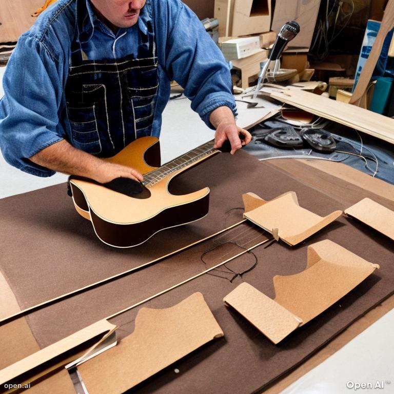 an_acoustic_guitar_being_created